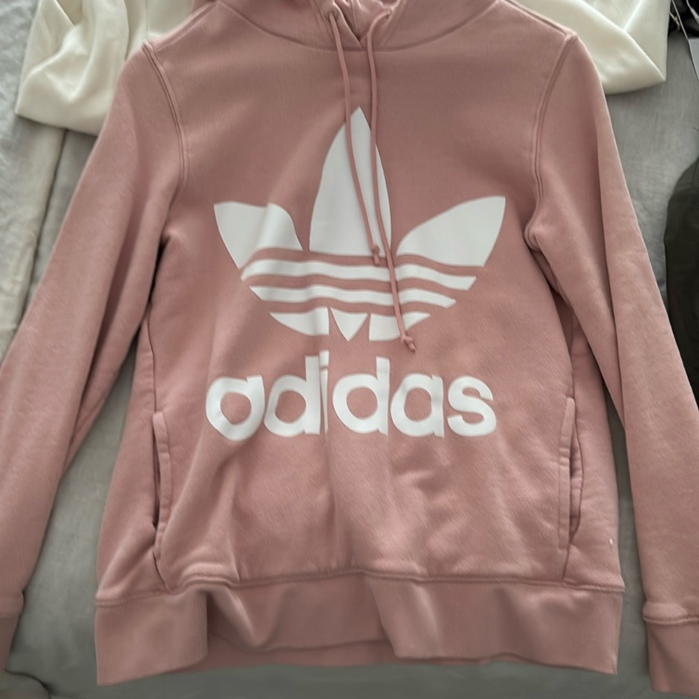 Pink adidas hoodie
